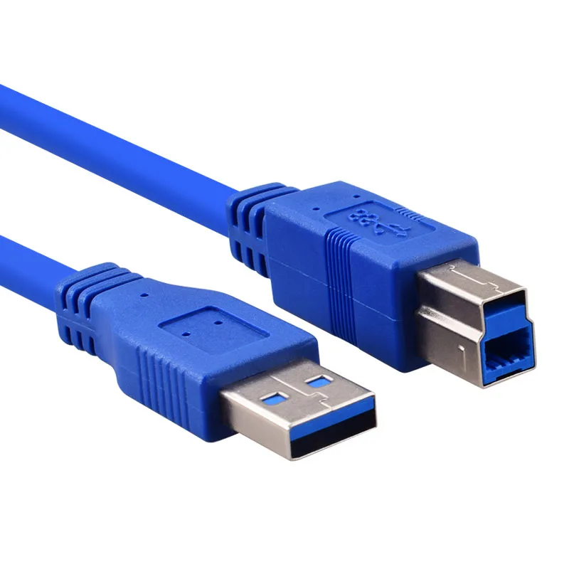 USB 3.0 Cable Type A Male to B Male Cable super Speed Sync Data Print Cable 0.3M 0.5M 1.5m for 2.5 3.5 Inch HDD/SSD Hard Drive