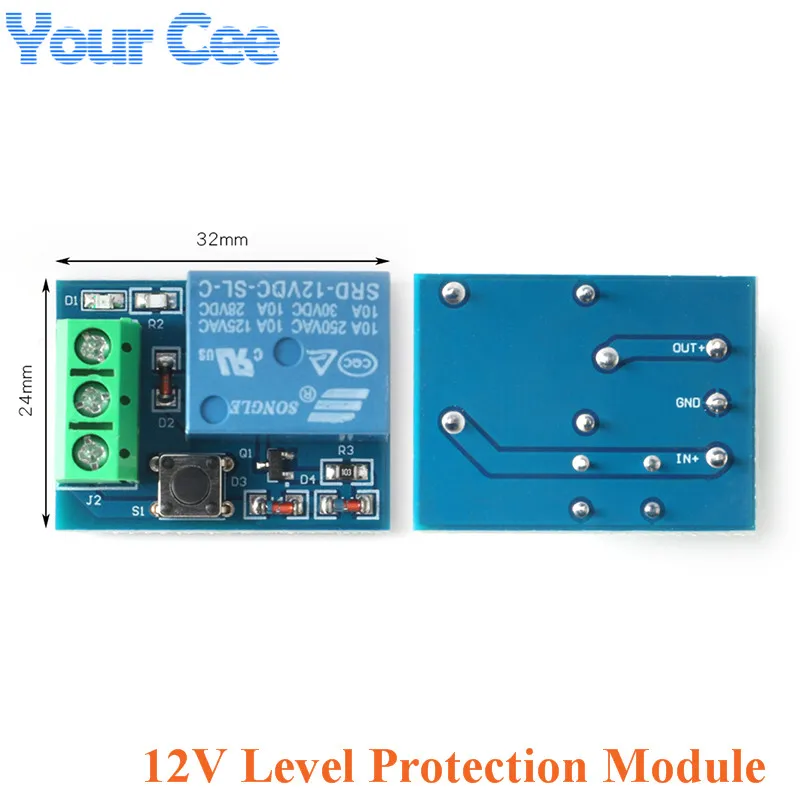 12V Lead Acid Battery Protection Board Over Discharge Low Voltage Protection Relay Module