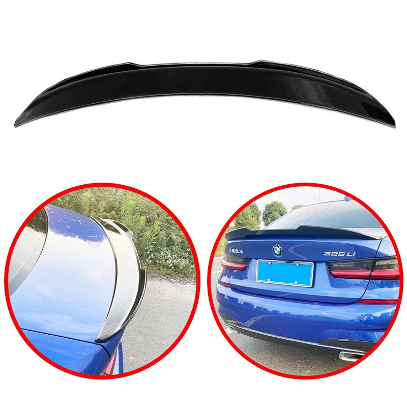 

For BMW 3 Series G20 2020-2021 320i 325li 328i 4-Door Saloon PSM Style ABS Rear Wing Spoiler Glossy Black Or White