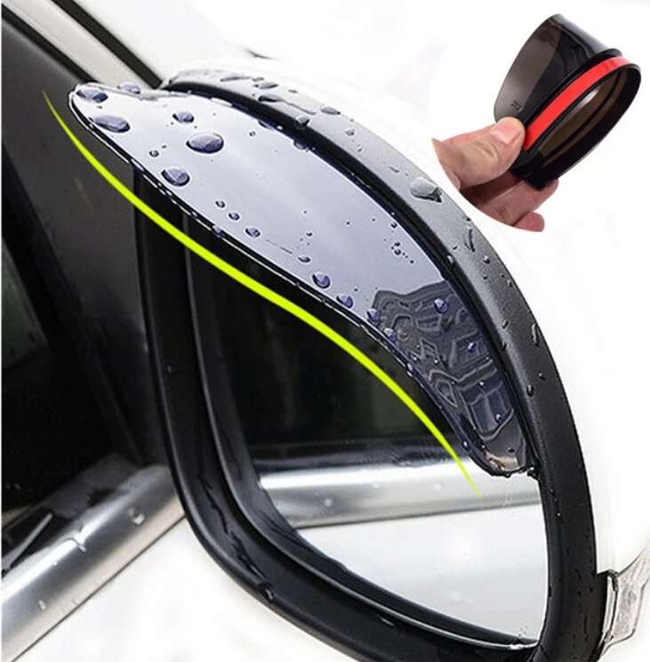 Car Rear View Mirror Sticker Rain Visor for Mitsubishi ASX Outlander Lancer Colt Evolution Pajero Eclipse Grandis FORTIS Zinger