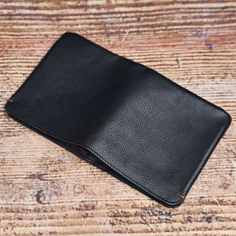 Dünnen männer Geldbörse Aus Echtem Leder Lässig Kleine Geldbörse Kredit Visitenkarte Halter Brieftasche Bifold Mini Geld Tasche Geldbörse NUPUGOO – Detail 8