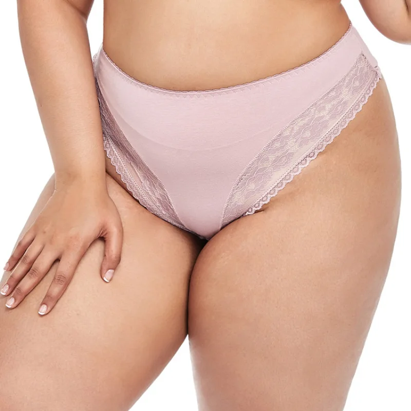 5XL Plus Large Size Cotton Thongs for Plump Women Sexy Lace Flower Middle Waist Seamless Breathable Underwear G-String T-Back