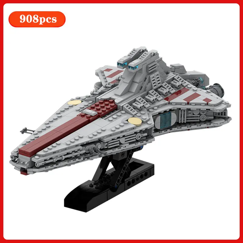 

Star Space Series Spaceship Micro Star Destroyer Model Venator Class Republic Attack Cruiser Building Blocks Bricks Diy Toy Kids