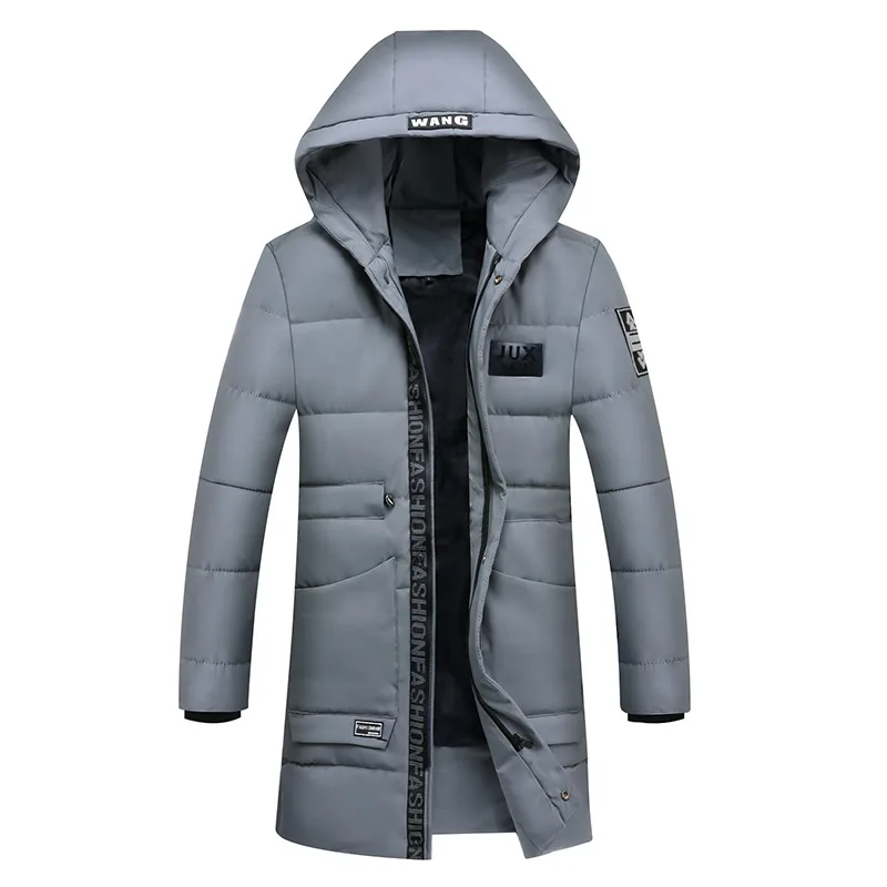 2019 Winter New Style Fashion Mid-length Cotton-padded Clothes Men's Cotton-padded Jacket Youth Cotton-padded Clothes