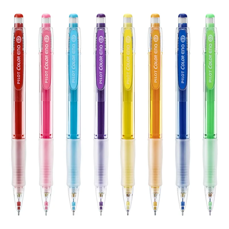 

Pilot HCR Eno 0.7mm Color Automatic Mechanical Pencil 8 Colors Set Japanese School Stationery Kawaii Pencil Cute Colored Pencils