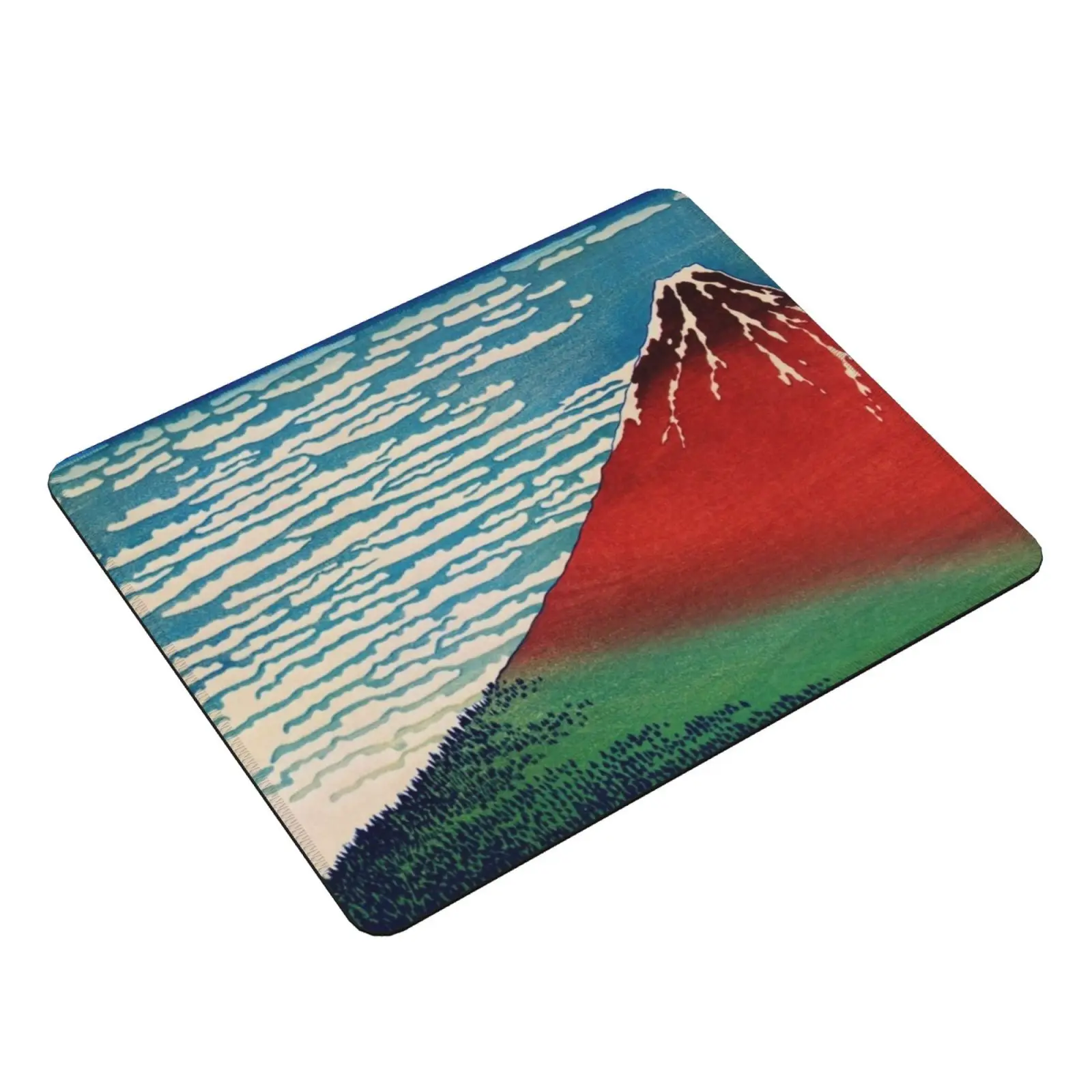 Mount Fuji Old Illustration By Katsushika Hokusai , Japanese Fine Art. Mouse Pad 771 Ukiyo E