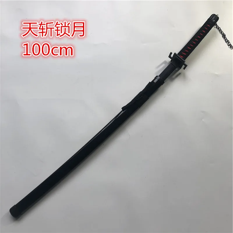 

Anime Cosplay Kurosaki ichigo sword Prop Lock ing Moon Sword Role cosplay Wood Sword Weapon 100cm