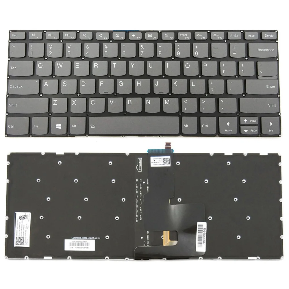 

New Laptop Keyboard For Lenovo Yoga 520-14IKB Type 80X8 81C8 720-15IKB US Black With Backlit Without Frame