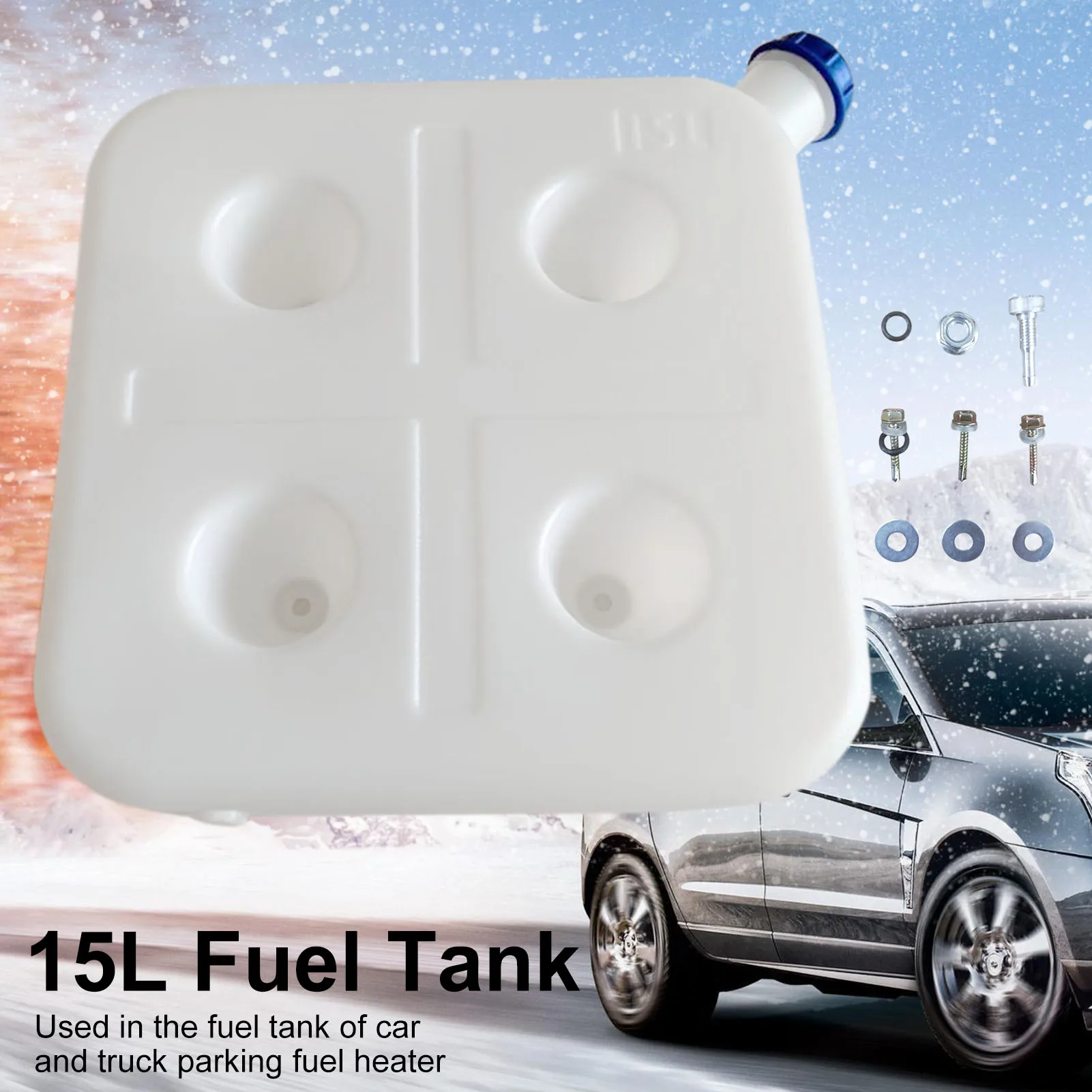 15L Plastic Air Parking Heater Fuel Tank Gasoline Oil Storage For Eberspacher Truck Caravan Fuel Oil Gasoline Tank Accessories