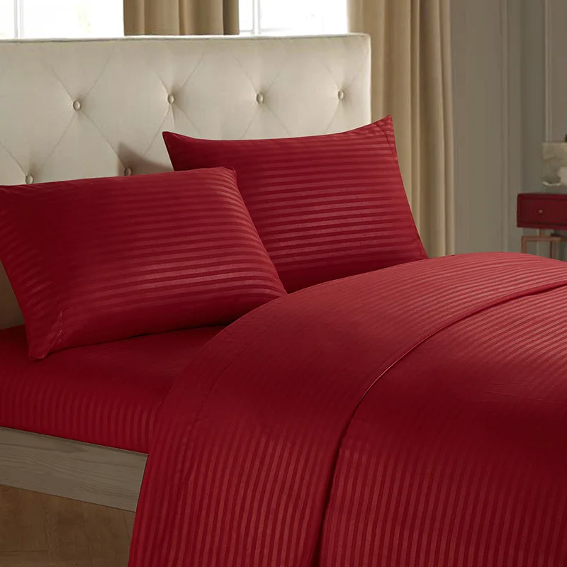 

Plain Satin Bedding Set, Linen Set, Bed Sheets and Pillowcases, Luxury Twin Fill, Queen and King Size, Double Satin, 3/4 Piece