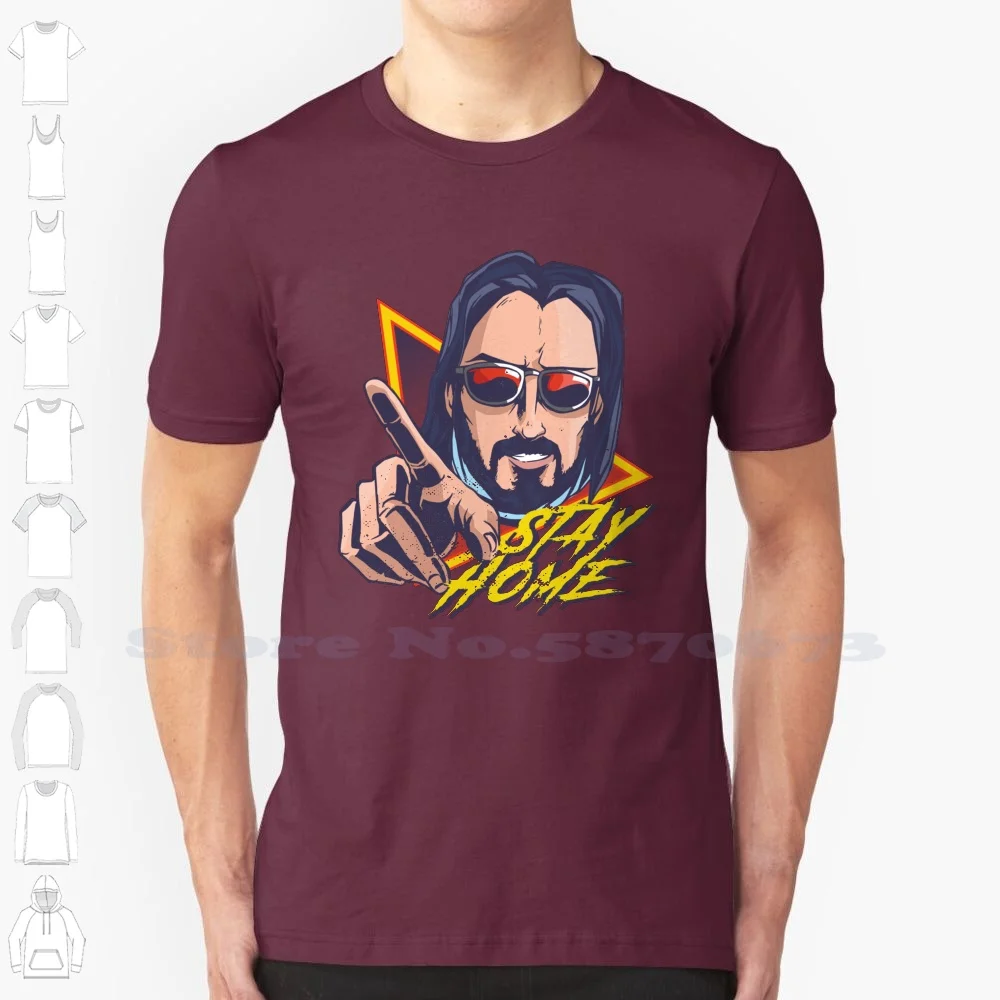 Stay Home Keanu Reeves 100% Cotton T-Shirt 2020 Stay Home Stay Safe Keanu Reeves Fan Keanu Reeves 2020 You Are Breathtaking