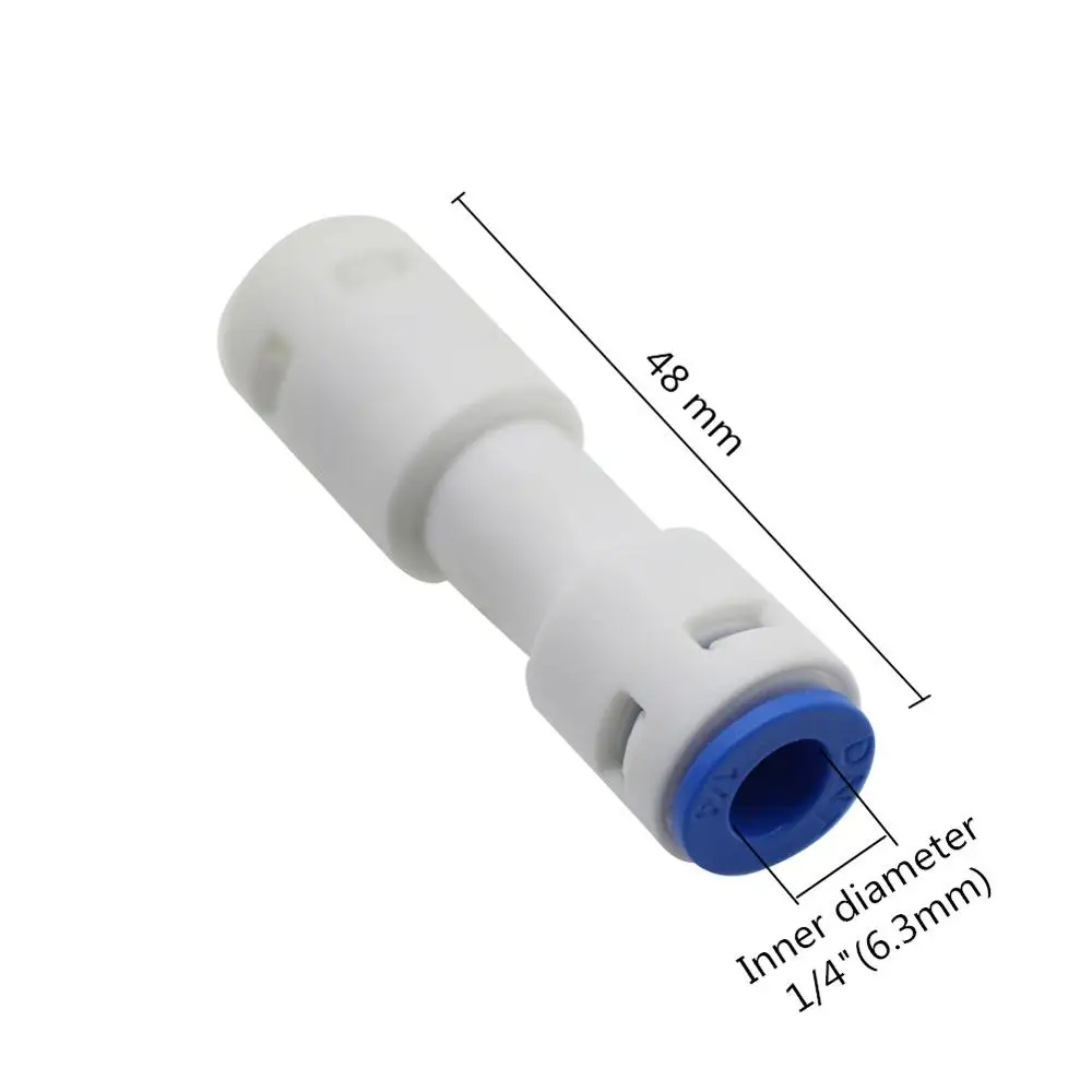 1/4” No-return Straight Connector One-Way Check Valve Reverse Quick-Connect Connetor Irrigation Aquarium Fittings 2 Pcs