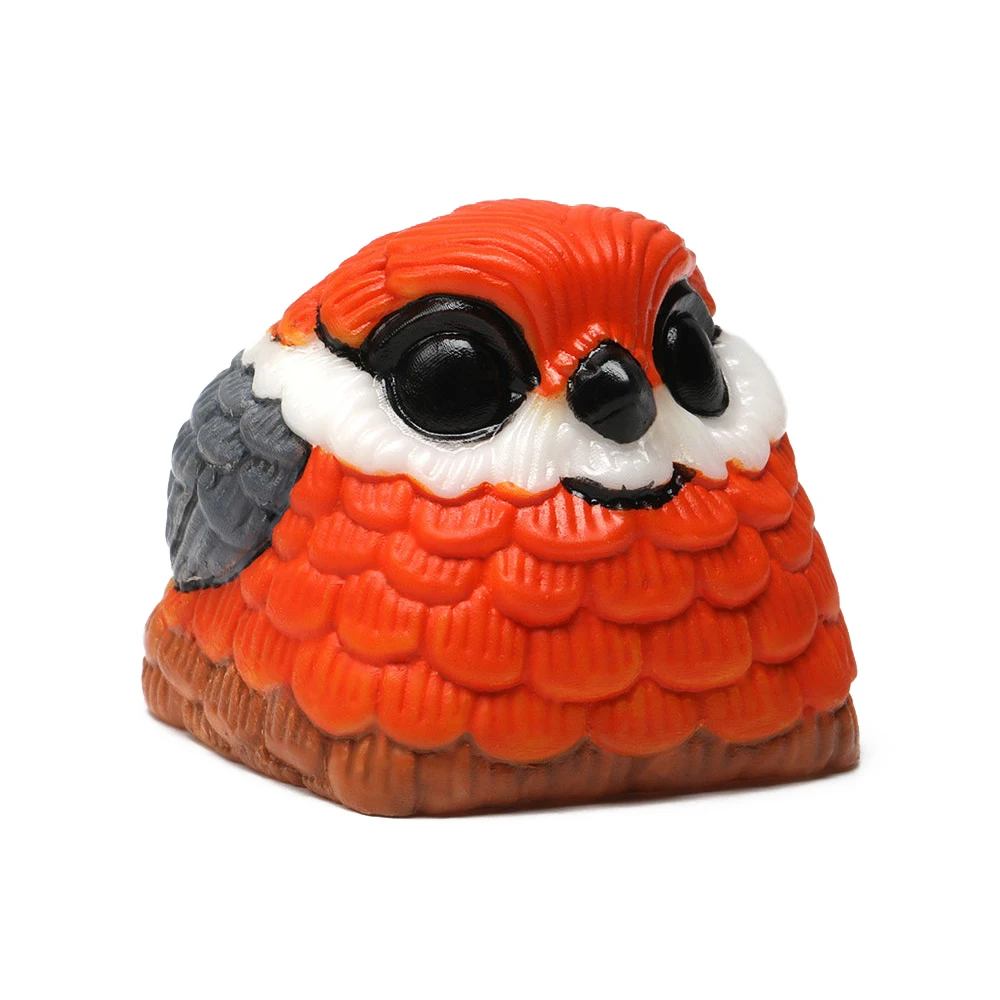 

SUN Chubby Owl Bird handcraft resin artisan keycaps for mx stem mechanical keyboards orange yellow grey purple white blue