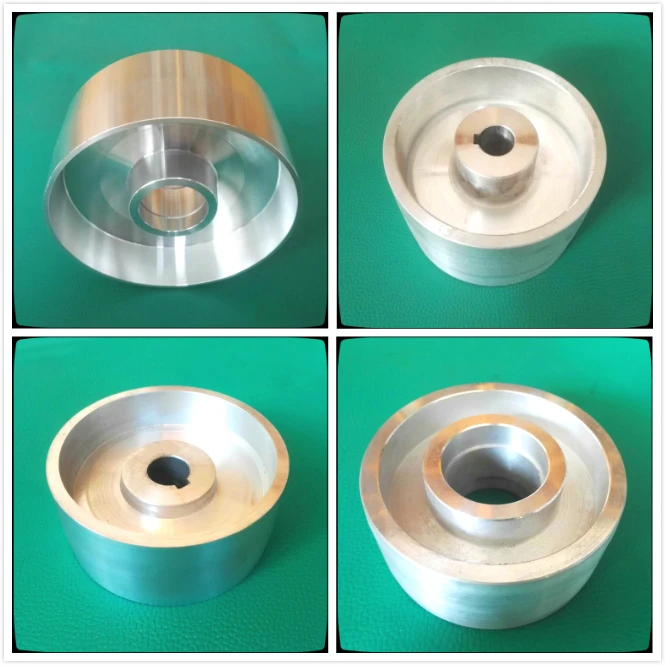 

New 130*55*24/52mm Aluminum belt wheel for belt machine with 8*4mm Keyway DIY Sharpener machine