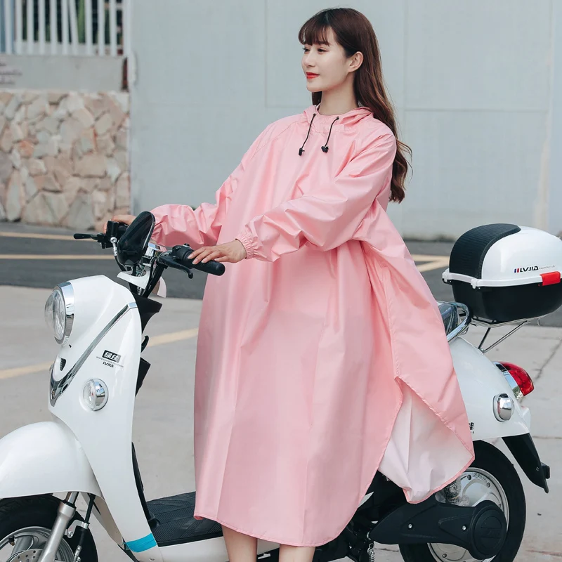 Fashion cycling Raincoat  Men Waterproof Windproof hooded Light Rain Coat Ponchos Jacket cloak Female Chubasqueros White Coat