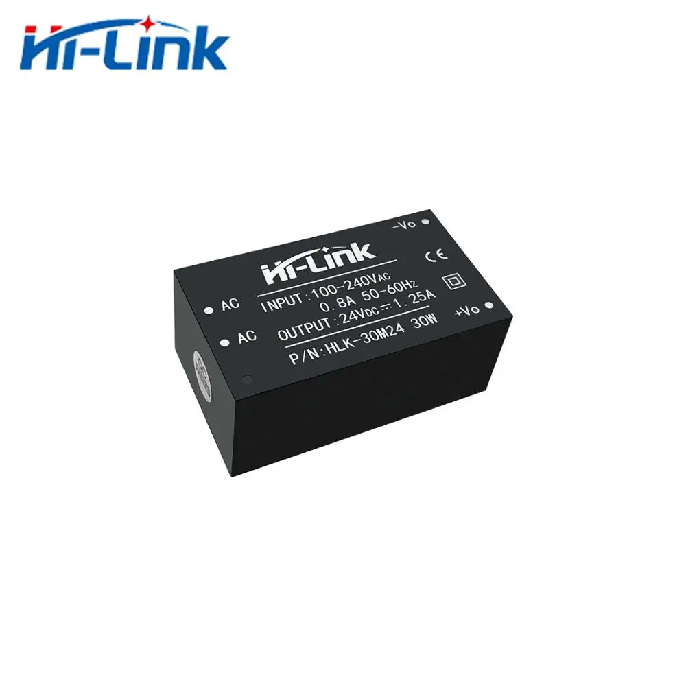 AC 전원 모듈용 출력 HLK-30M24 업, 심천 스위칭 전원 공급 장치, 전기 에너지 계량기, 무료 배송, 24V, 1250mA, 5 개/로트