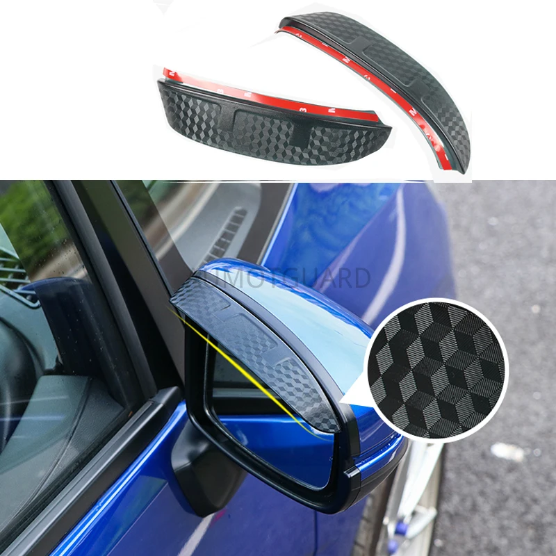 2pcs/Set For Honda Fit jazz GK5 2014-2019 Car Rearview Mirror Eyebrow Cover Rain-proof Snow Protection Decoration Accessories