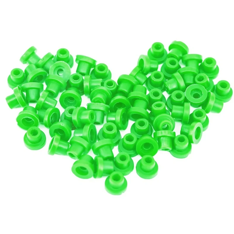 Tattoo Grommets 100Pcs Tattoo Rubber Grommets Soft Silicone Tattoo Needle Grommets capezzoli per Tattoo Machine Needles Bar