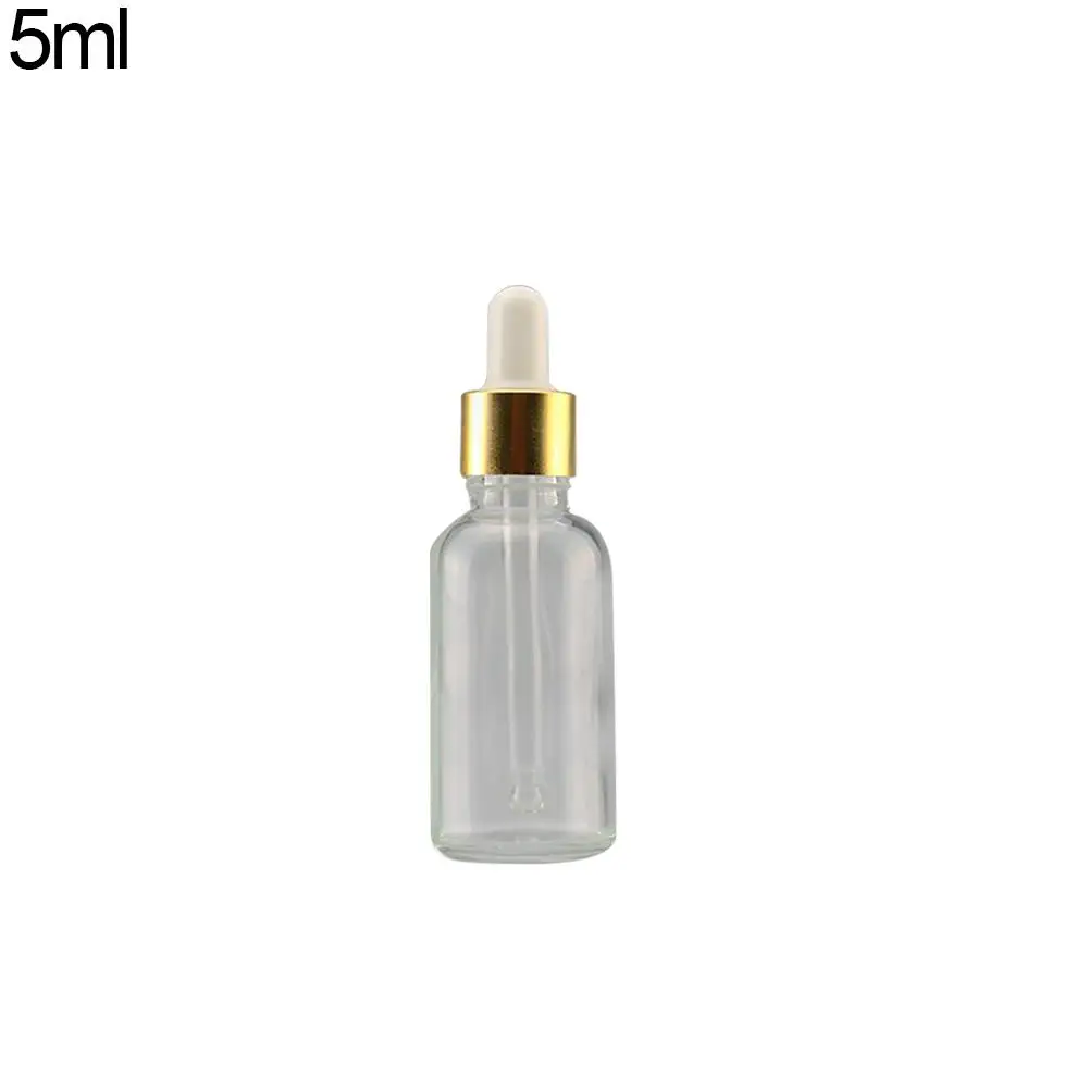 Mini 5ml-100ml Transparent Glass Reagent Liquid Empty Cosmetic Bottle