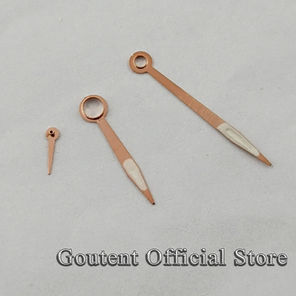 Goutent 1pcs Silver Rose Gold Watch hands fit ETA 6497,6498 sea gull ST36 Hand Winding Movement Watch