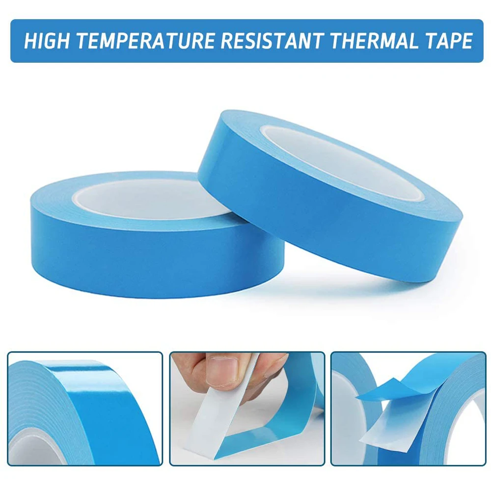 5-25mm Adhesive Heat Transfer Tape 25M/Roll Double Side Thermal Conductive Tape Cooling Heatsink for Computer CPU GPU LED Strip