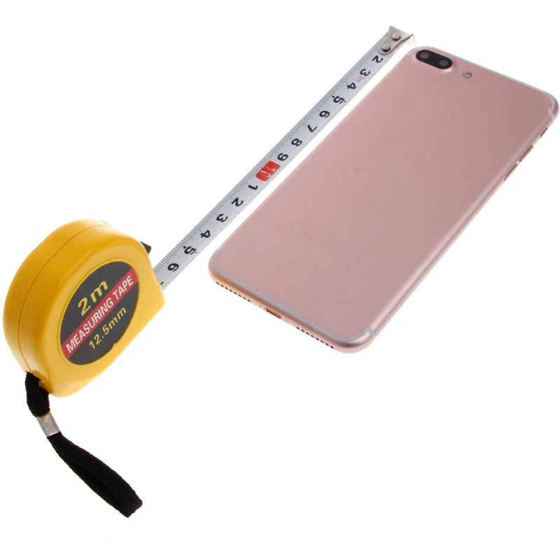 2m Tape MeasureMetric Steel Measuring Ruler Distance Measuring Tool Pocket Ruler Tool Sewing Cloth Metric Tailor Measuring Tools