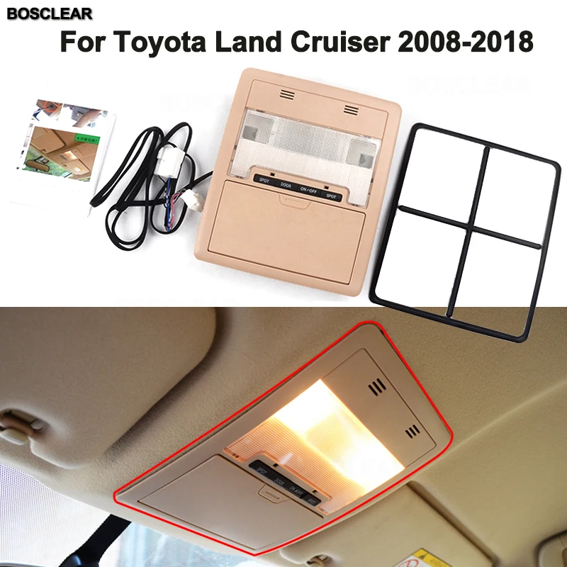 Car LED Reading Lamp Light Modified Accessory For Toyota Land Cruiser 2008 09 10 11 12 13-18 LED Reading Light Roof modification