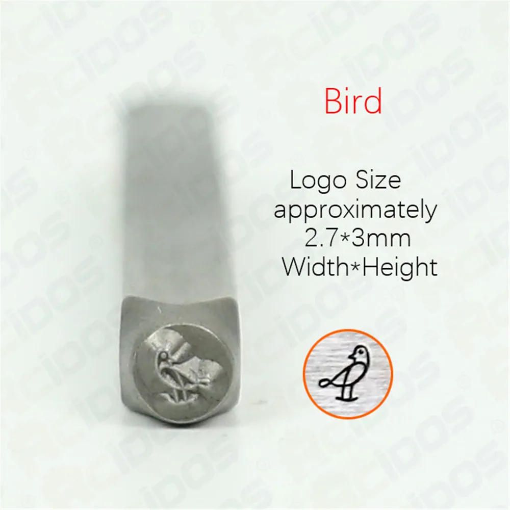 3MM leaf pattern/Plant tentacles/Birds Design Metal Jewelry Stamps,small flower DIY Bracelet/jewelry symbols steel stamp