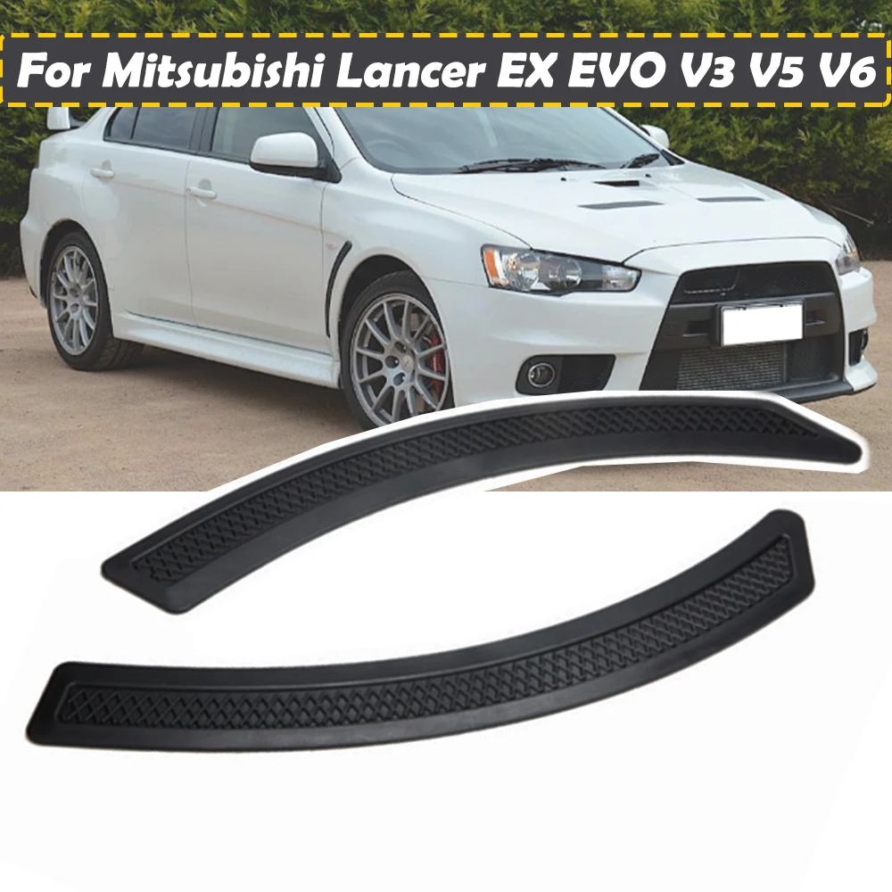 

Car Side Fender Vent Cover Trim For Mitsubishi Lancer EX EVO V3 V5 V6 2009 2010 2011 2012 2013 2014 2015 Front Fender stickers