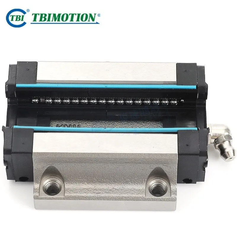 Imagem -02 - Taiwan Tbi Linear Guideway Slider Bloco Router Cnc Rolamento Ferroviário Flange Carriage tr H25fn Pcs