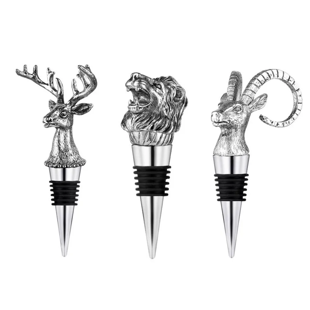 

Creative Deer Head Wine Mouth Deer Head Wine Guide Pour Wine Stopper Zinc Alloy Wine Stopper Bartender Tool Wine Accessories