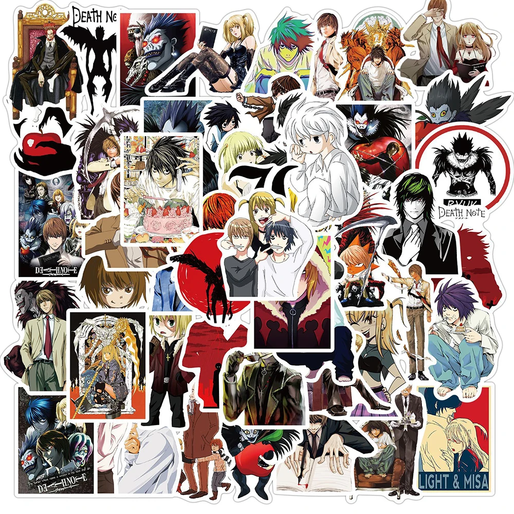 10/30/50PCS Anime DEATH NOTE Graffiti Stickers DIY Motorcycle Luggage Skateboard Cartoon Cool Classic Toy Decal Sticker for Kid