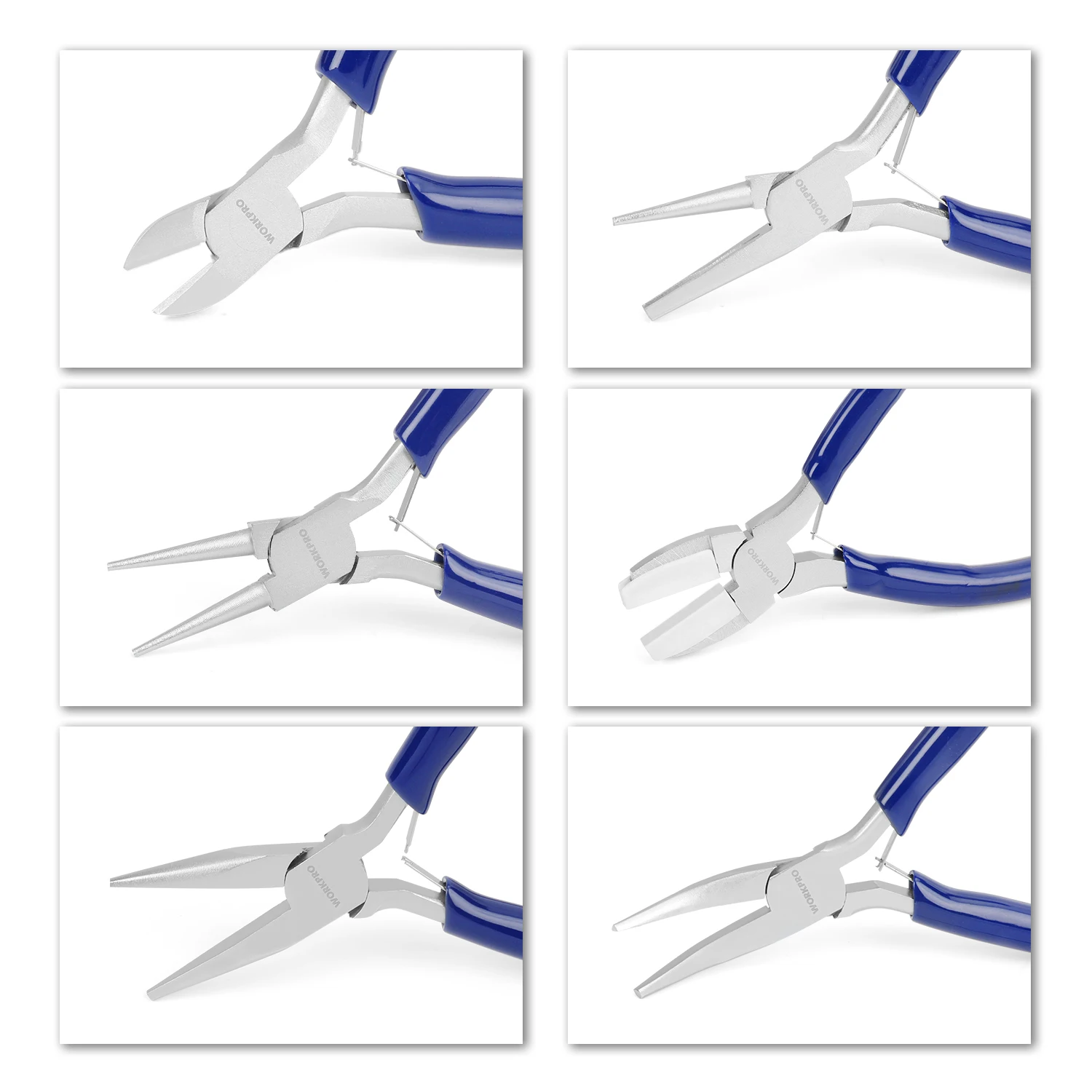 WORKPRO 5-7PC Mini Pliers Jewelry Plier Set Diagonal Pliers for Jewelry