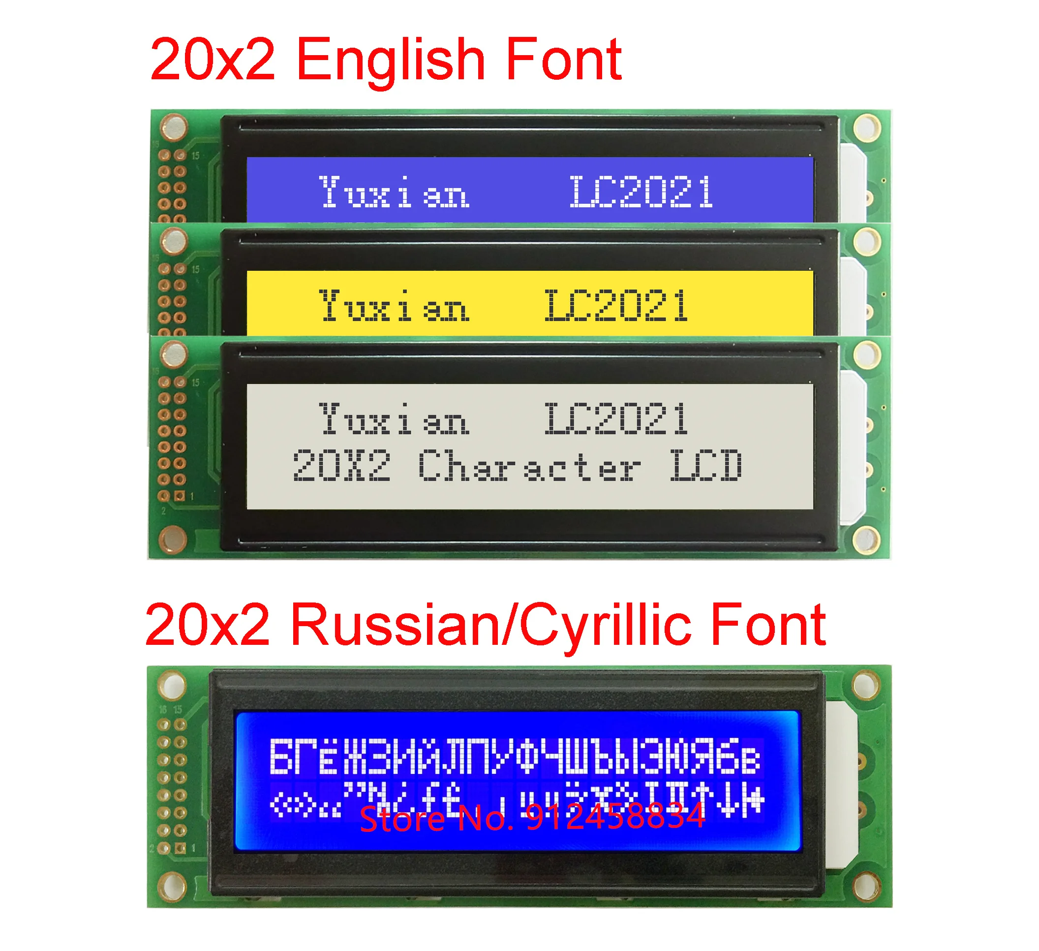 

20x2 2002 Lcd Display Module English or Russian Font 3.3V or 5v 116*37mm HD44780