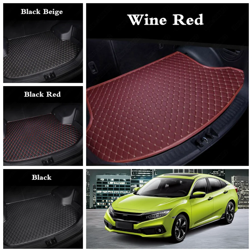 

Waterproof Car Cargo Liners Suvs Honda CR-Z HR-V CR-V Accord Civic Insight Jazz Fit Auto Trunk Boot Liners Tray Auto Floor Mats