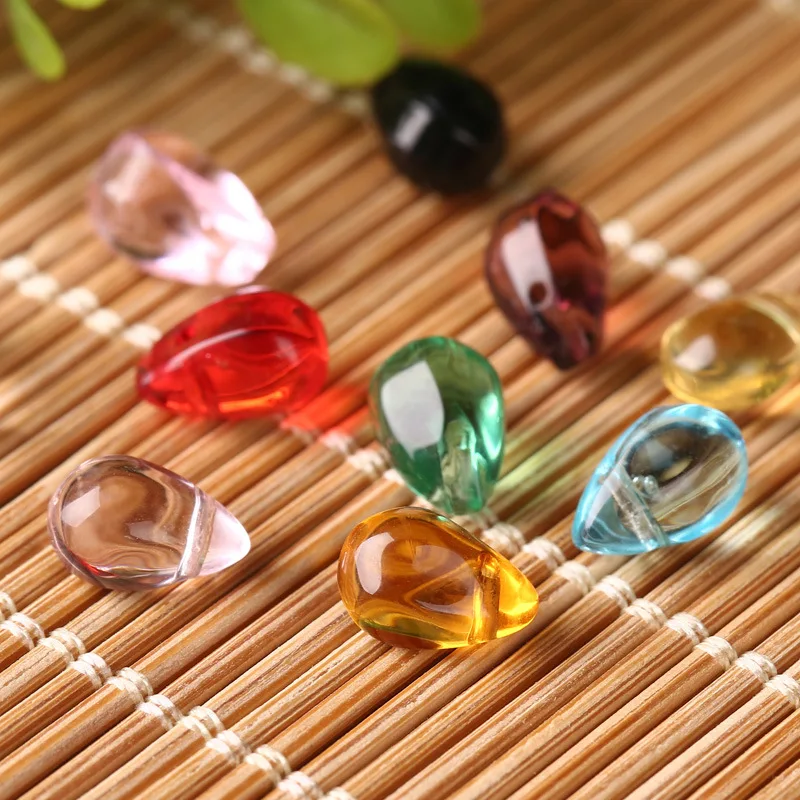 20pcs Wholesale 9x6mm Water Drop Crystal Glass Beads Tear Drop Lampwork Beads for Handmade DIY Earrings Jewelry Accessories