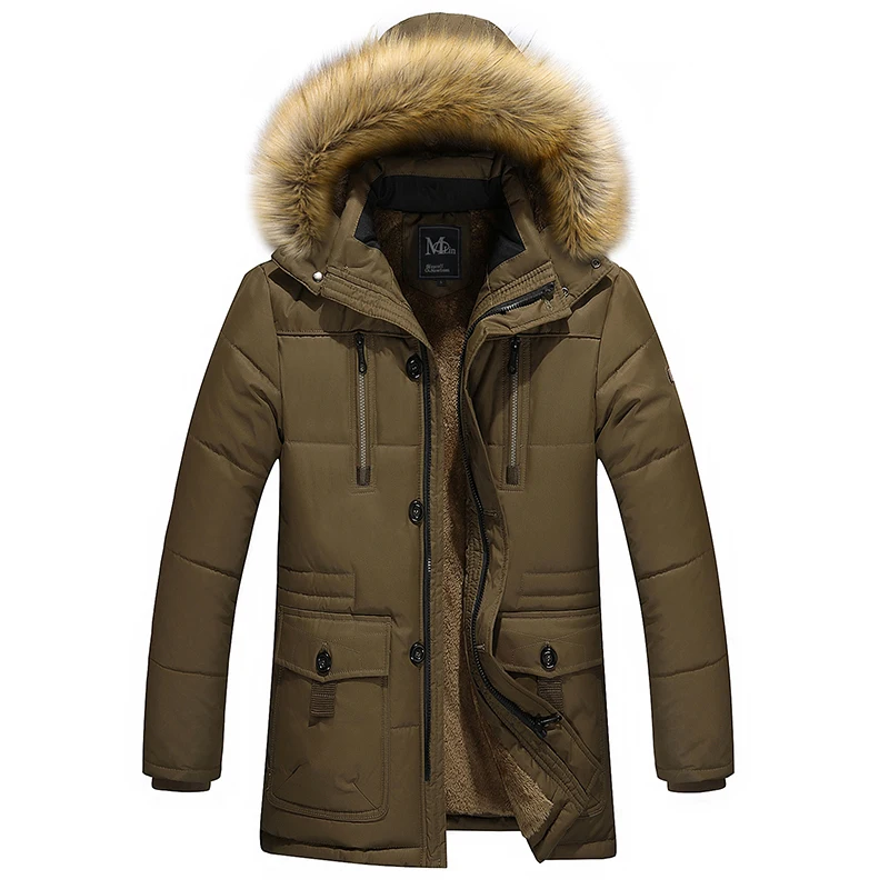 Men Parkas Winter New 2022 Mens Winter Jacket Warm Wadded Jacket Casual Thick Cotton Padded Man Coat Plus Size M-5XL