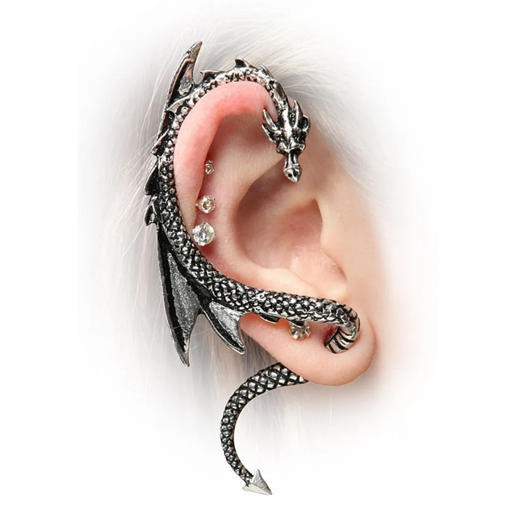 

Classic Retro Gothic Dragon Earring Punk Design Domineering Men Women Earring Trend Street Men Women Hip Hop Party Jewelry