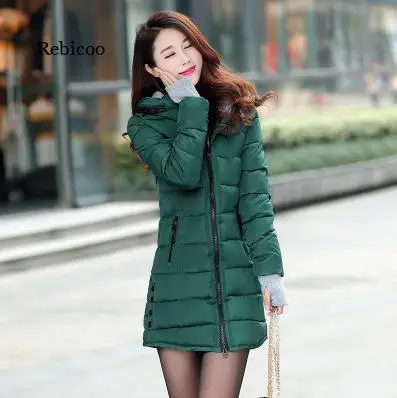 Wadded Jacket Female Winter Jacket Women Down Cotton Jackets Slim Parkas Ladies Coat Womens Wadded Jaqueta Feminina