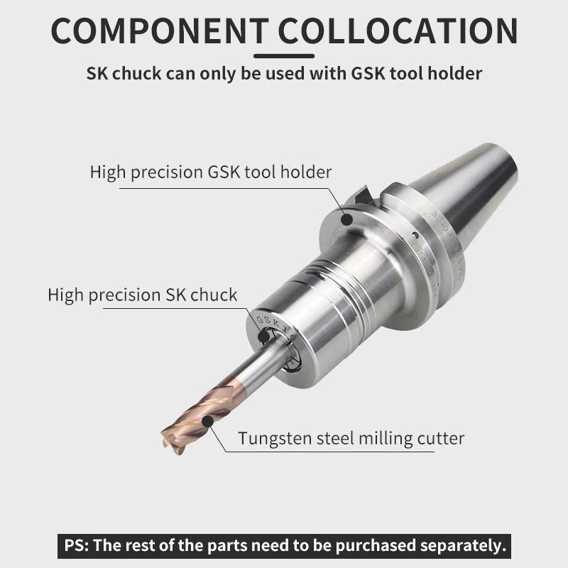 high precision 0.008 lathe tool holder collet sk chuck SK6 SK10 SK13 SK16 CNC collet chuck drilling spring machine center chuck