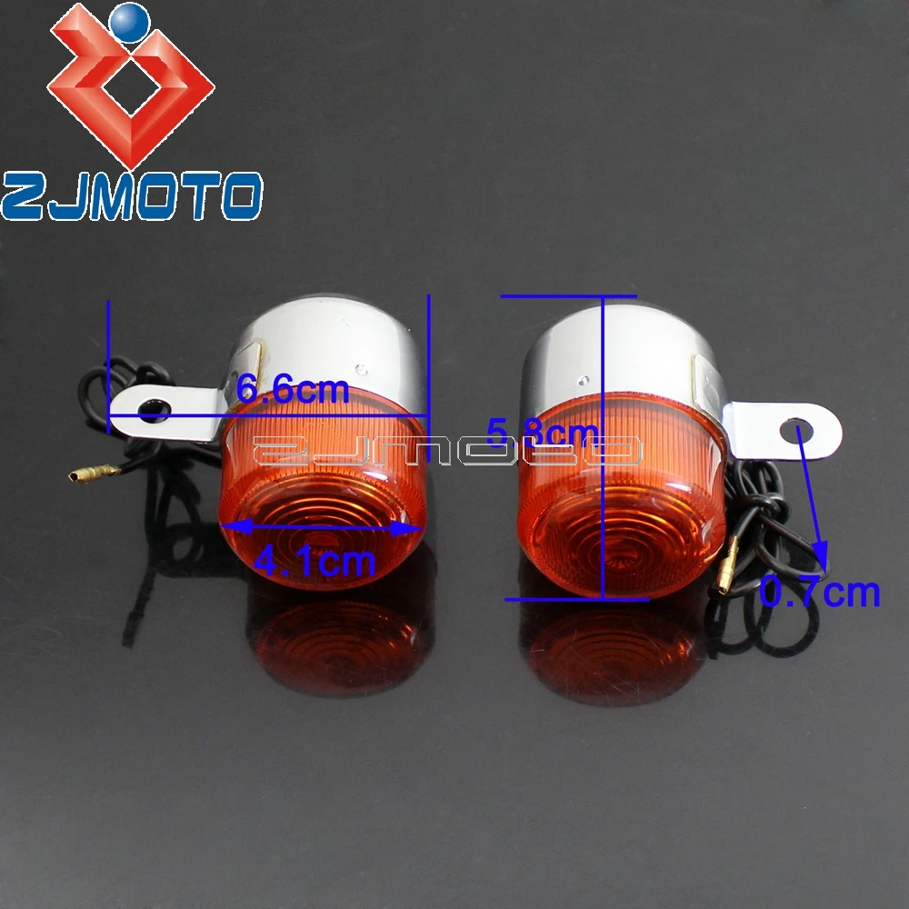 Motorcycle Amber Bulb Turn Signal Light Blinkers Flashers For Honda Dax Z50 ST50 ST70 CT70 ST CT 50 70 Turn Indicators Lamp