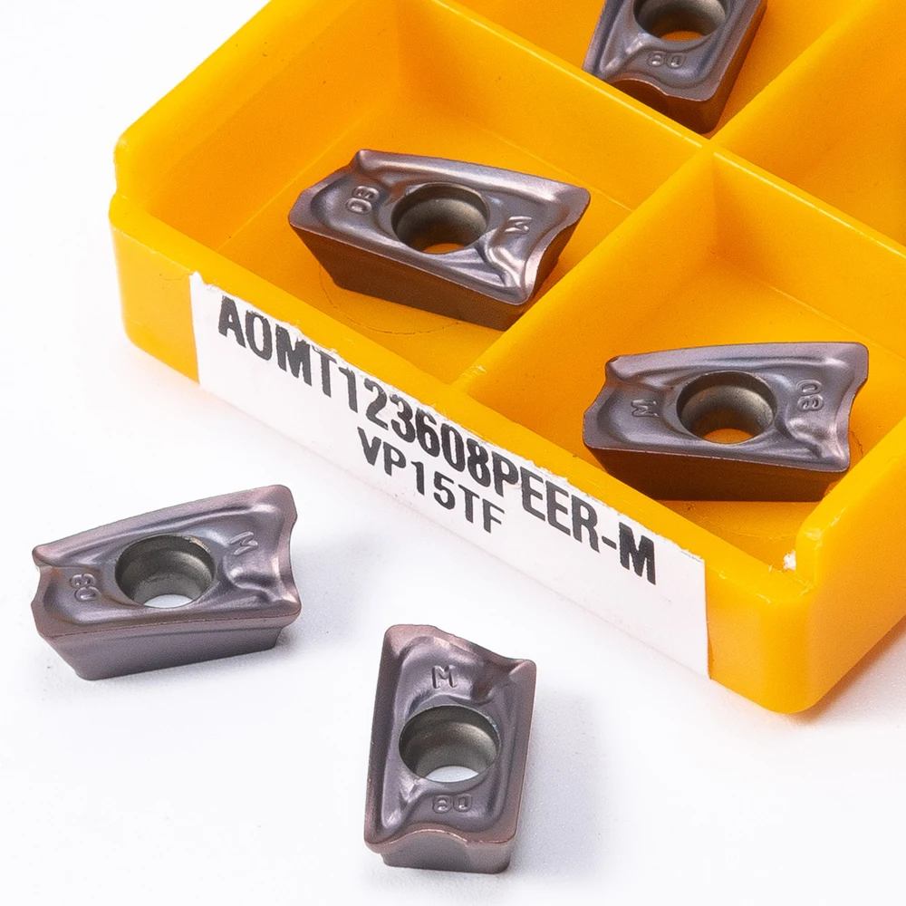 

AOMT 123608 PEER M VP15TF Carbide Insert Turning Inserts AOMT 123608 CNC Mechanical Milling Blade Carbide Tool Lathe Tools