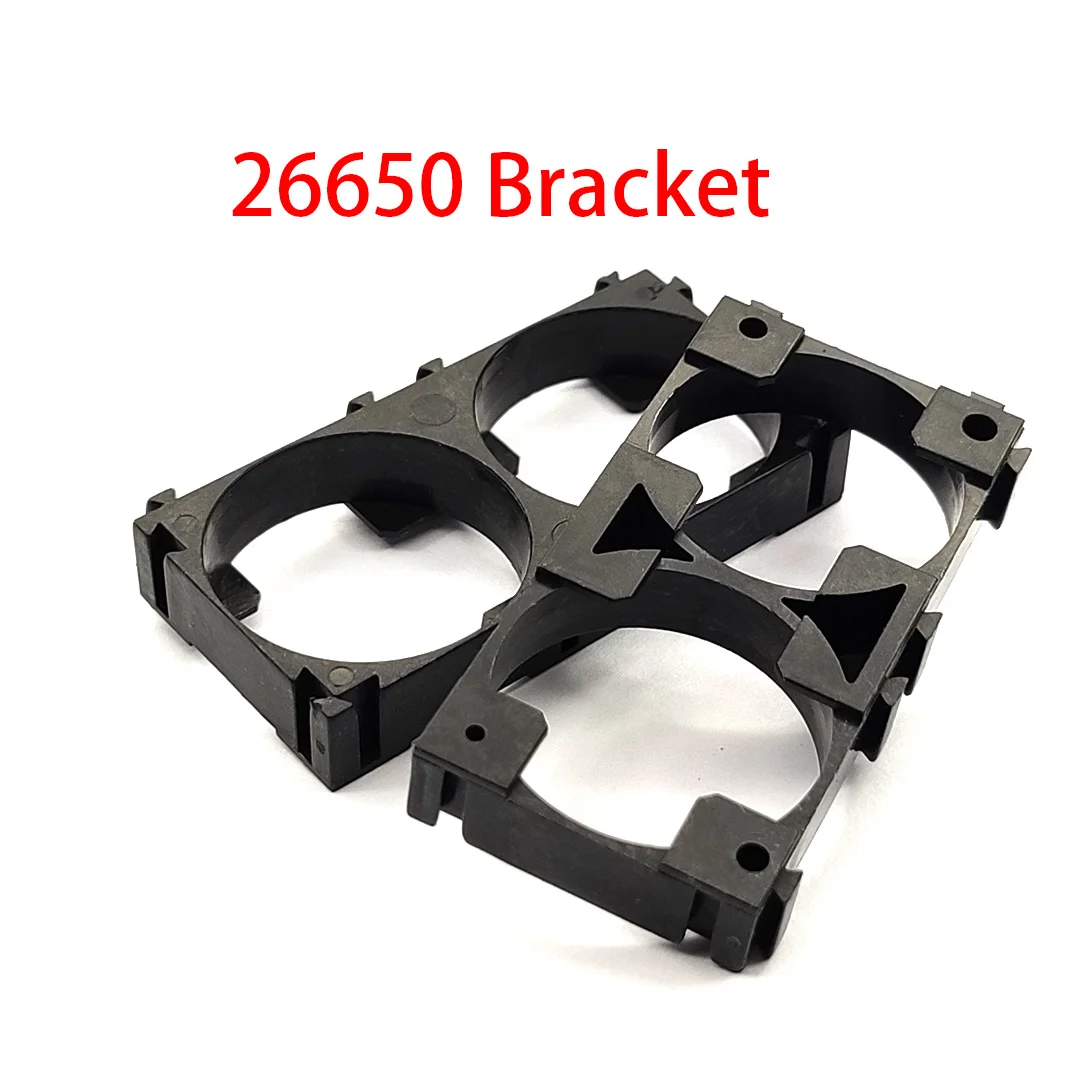 10 Pcs 26650 Bracket 26650 Battery Holder Bracket Cell Safety Anti Vibration Plastic Brackets