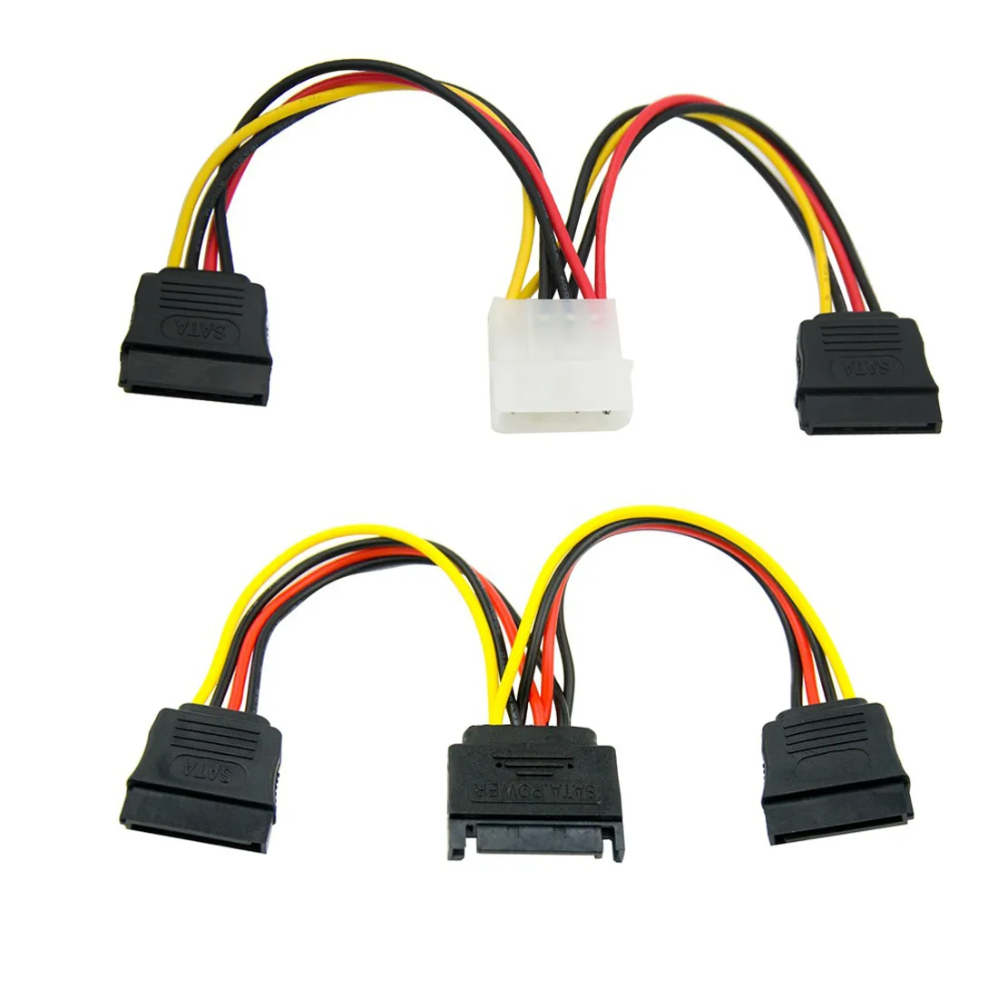 XT-XINTE 2.5 Inch to 3.5 Inch 2-Bay External HDD SSD Bracket Metal Mounting Kit Adapter Support With SATA Data Power Cables Set