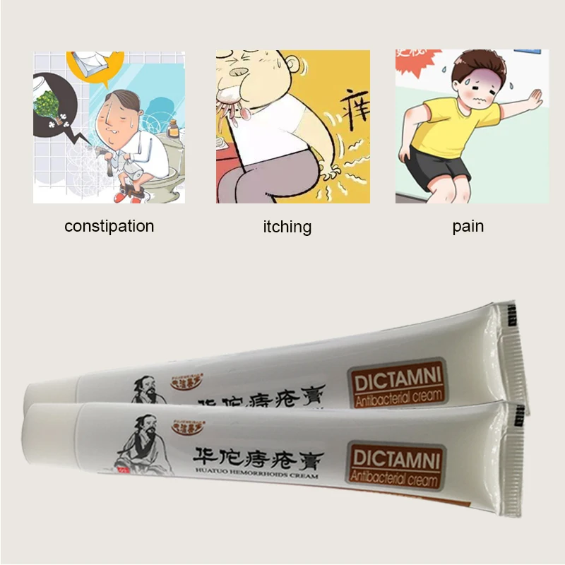 HuaTuo Ointment For Hemorrhoids in Treatment Mixed External Internal Hemorrhoids Anal Fissure Pain Relief Chinese Cream