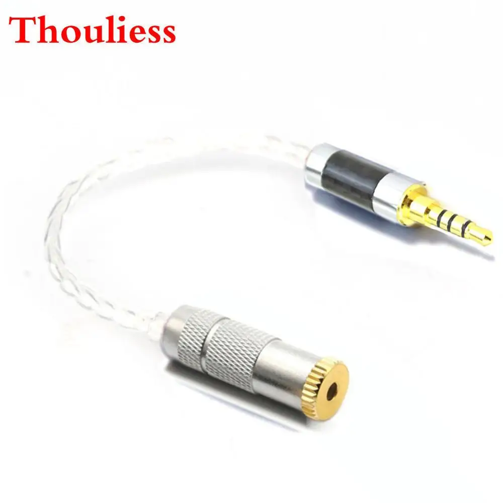 

Thoulies HIFI 3.5mm TRRS Balanced Male to 2.5mm TRRS Balanced Female Audio Adapter Cable Silver Plated 3.5mm to 2.5mm Cables