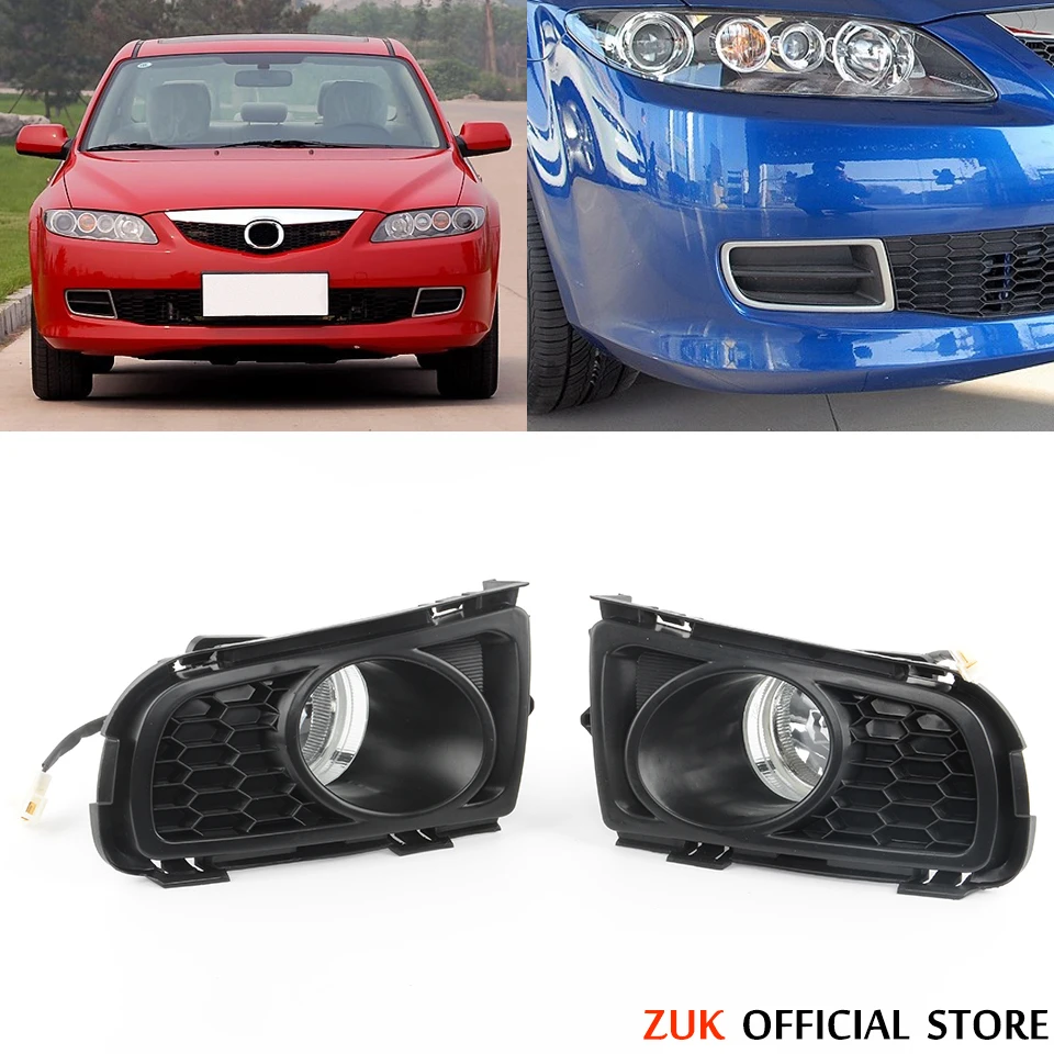 

ZUK Auto Front Bumper Fog Light For MAZDA 6 Sedan GG1 2006 2007 2008 2009 2010 Fog Lamp Driving Light Foglight Foglamp With Bulb