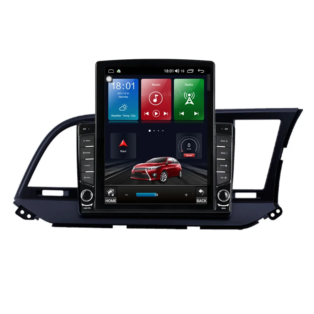 Navi For Hyundai ELANTRA 2016 2017 2018 RHD Head Unit Car Multimedia Audio Radio 64G Android 10 Touch Screen Tesla Player GPS