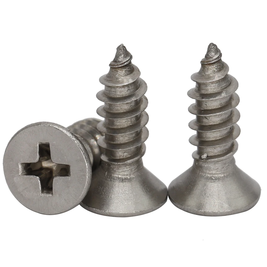 

M2.6*6 M2.6x6 M2.6*8 M2.6x8 304 316 Stainless Steel DIN7982 Bolt Cross Phillips Recessed Countersunk CSK Flat Self Tapping Screw