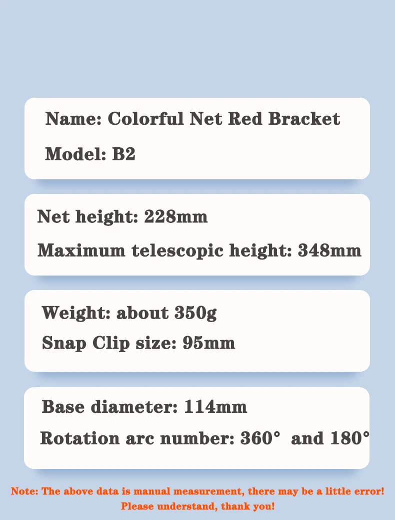 Retractable Multifunctional Phone Stand for Desk and Live Broadcast description 15